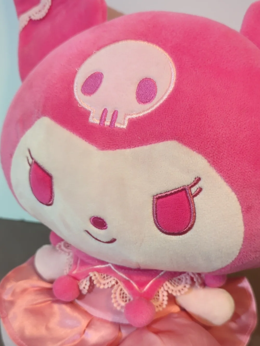 2024 Hello Kitty And Friends Monochrome Kuromi Plush Pink And Light Pink Sanrio